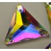 Стразы пришивные Треугольник Crystal AB 16 мм